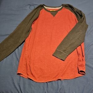 The Foundry Red and Black Raglan Shirt